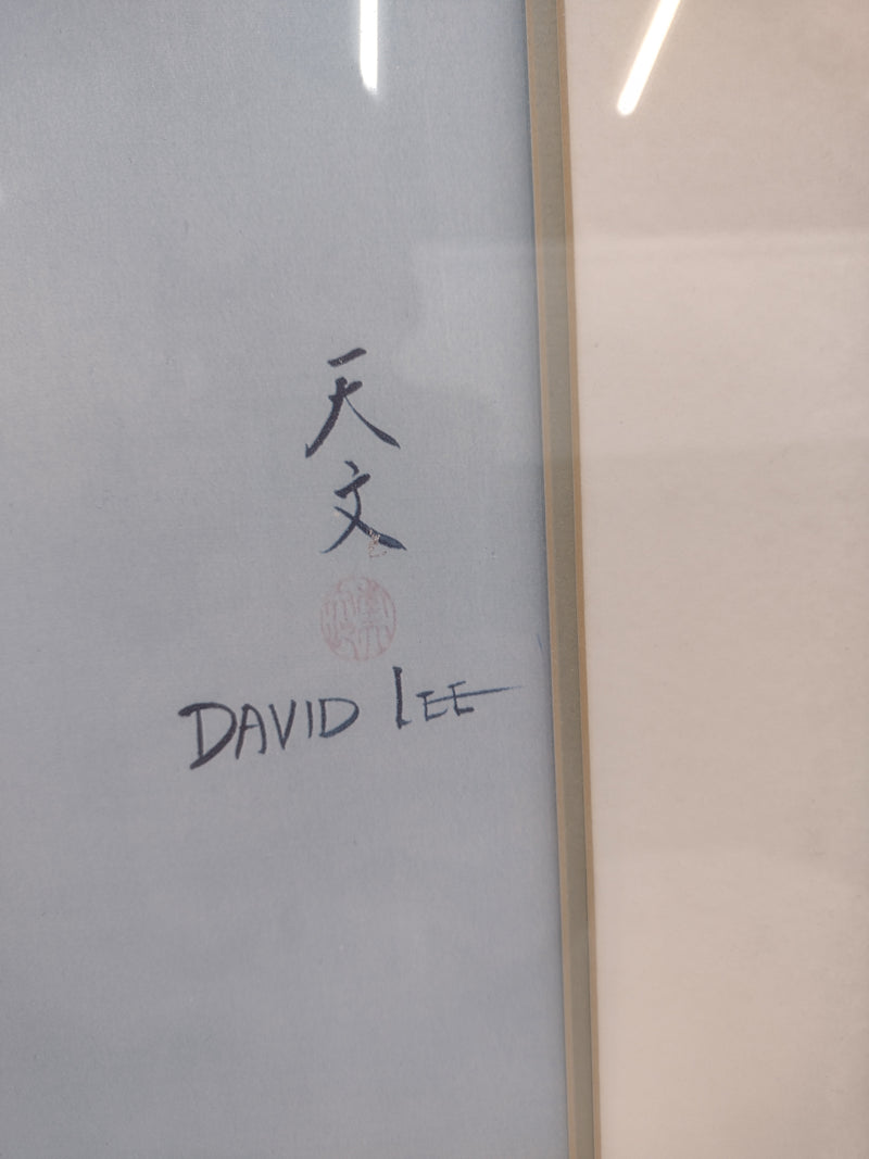 Painting of flowers by David Lee: 37"(H) x 28"(W)