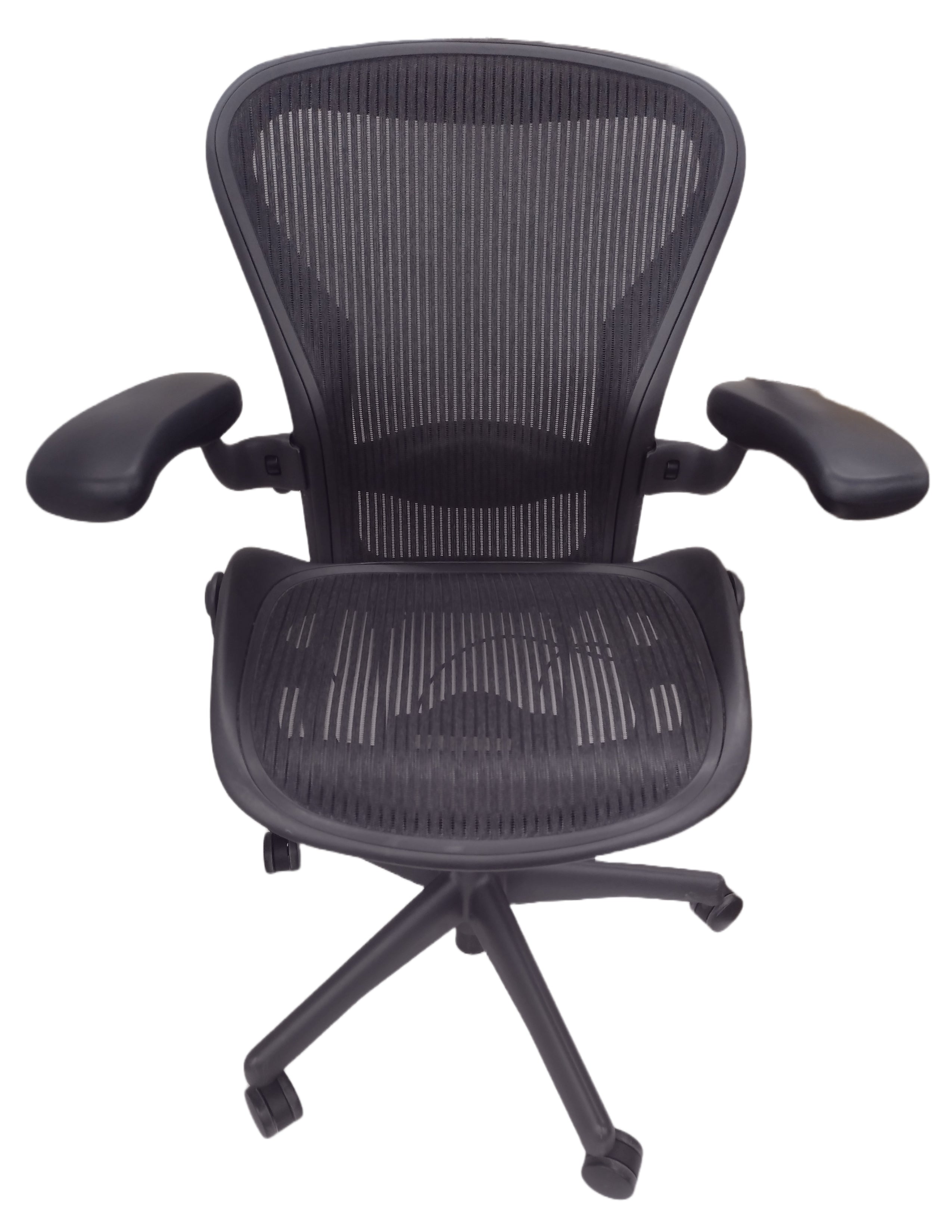 Pre-Owned Herman Miller Aeron Office Chair (Black, Blue, Gray, or Brown) - Size B, Medium, with Headrest Option
