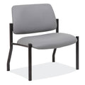 OfficeSource Big & Tall Armless Guest Chair w/Black Frame- 500 LBS Weight Capacity