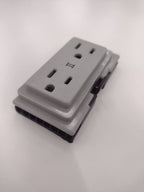 Trendway PD2 3322713R Duplex Receptacle Outlet for SMS-Series Cubicle Panels