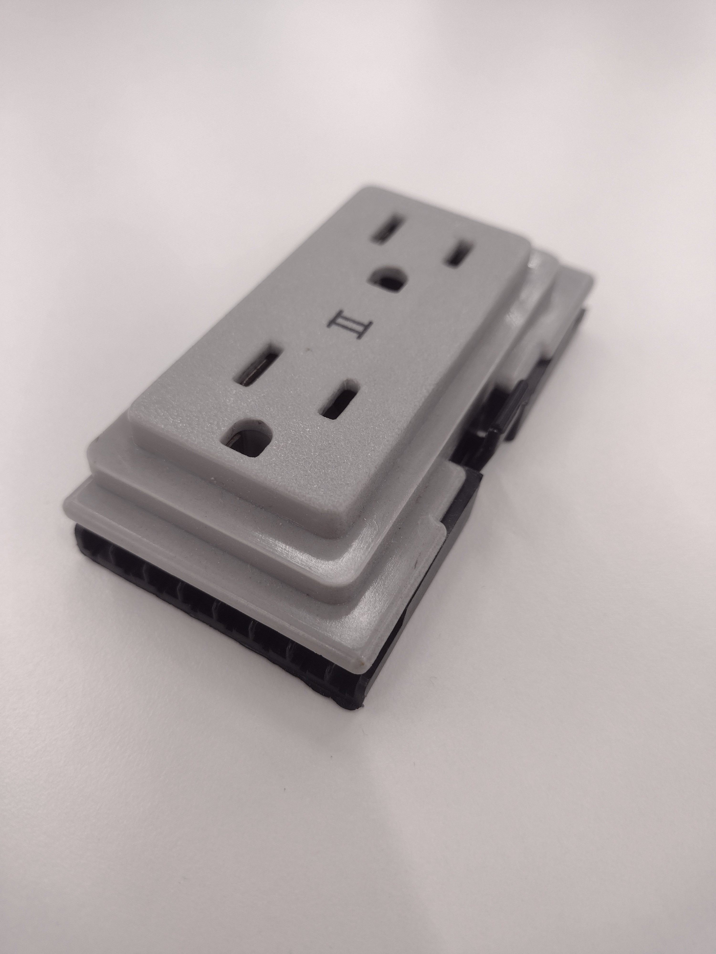 Trendway PD2 3322713R Duplex Receptacle Outlet for SMS-Series Cubicle Panels