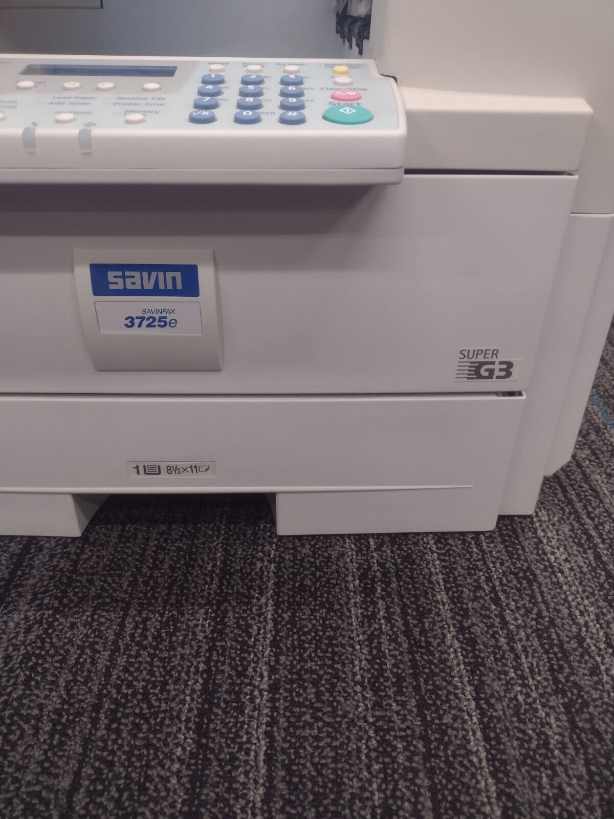 Savin Savinfax 3725e Super G3 Fax Machine (50k print count)