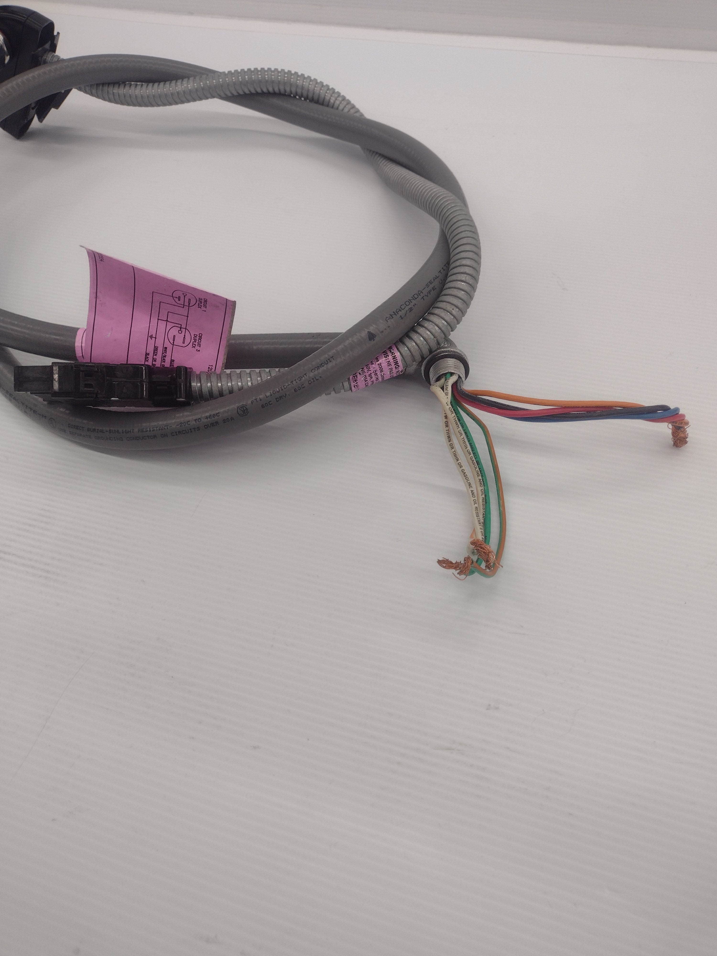 72" Power Base Entry/Feed/Whip for Boulevard Office Furnishing Cubicle Panels