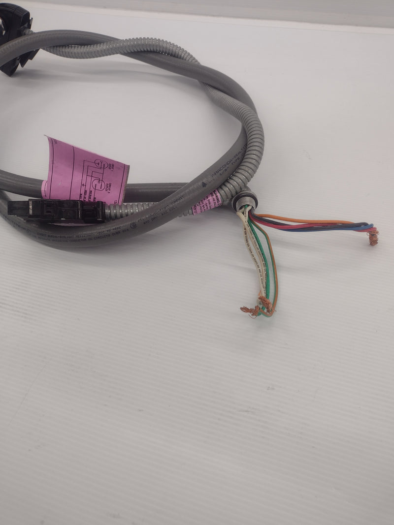 72" Power Base Entry/Feed/Whip for Boulevard Office Furnishing Cubicle Panels