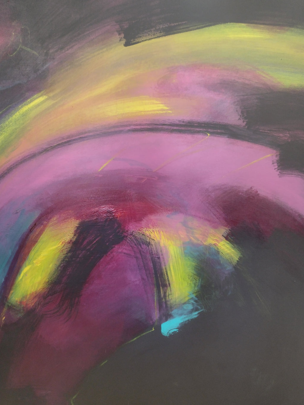 Original Karen Green Recor on Canvas Painting: 74" x 62"