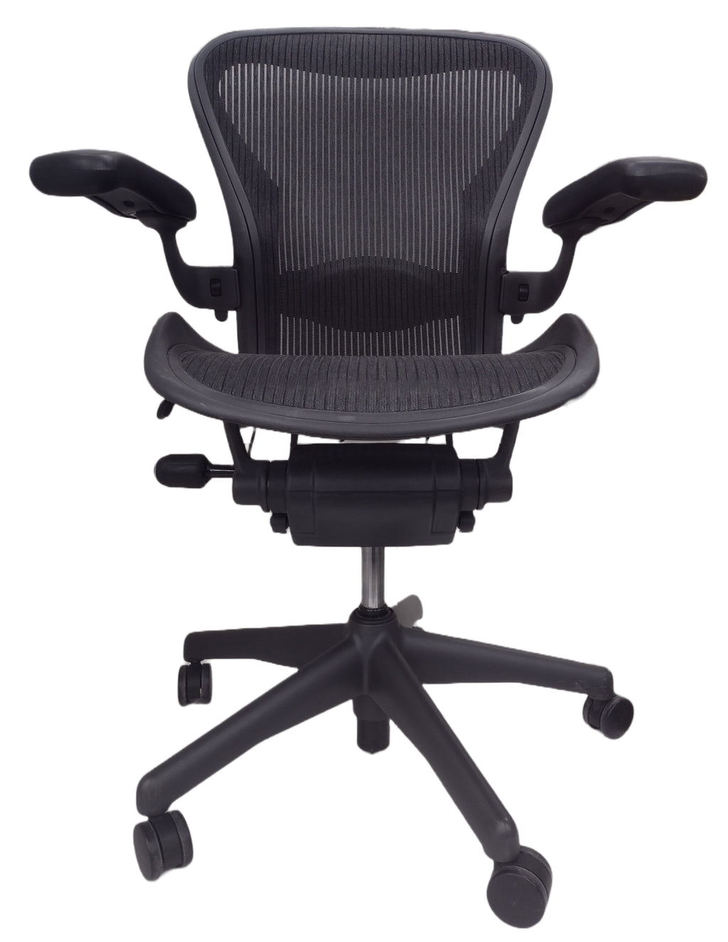 Pre-Owned Herman Miller Aeron Office Chair (Black, Blue, Gray, or Brown) - Size B, Medium, with Headrest Option