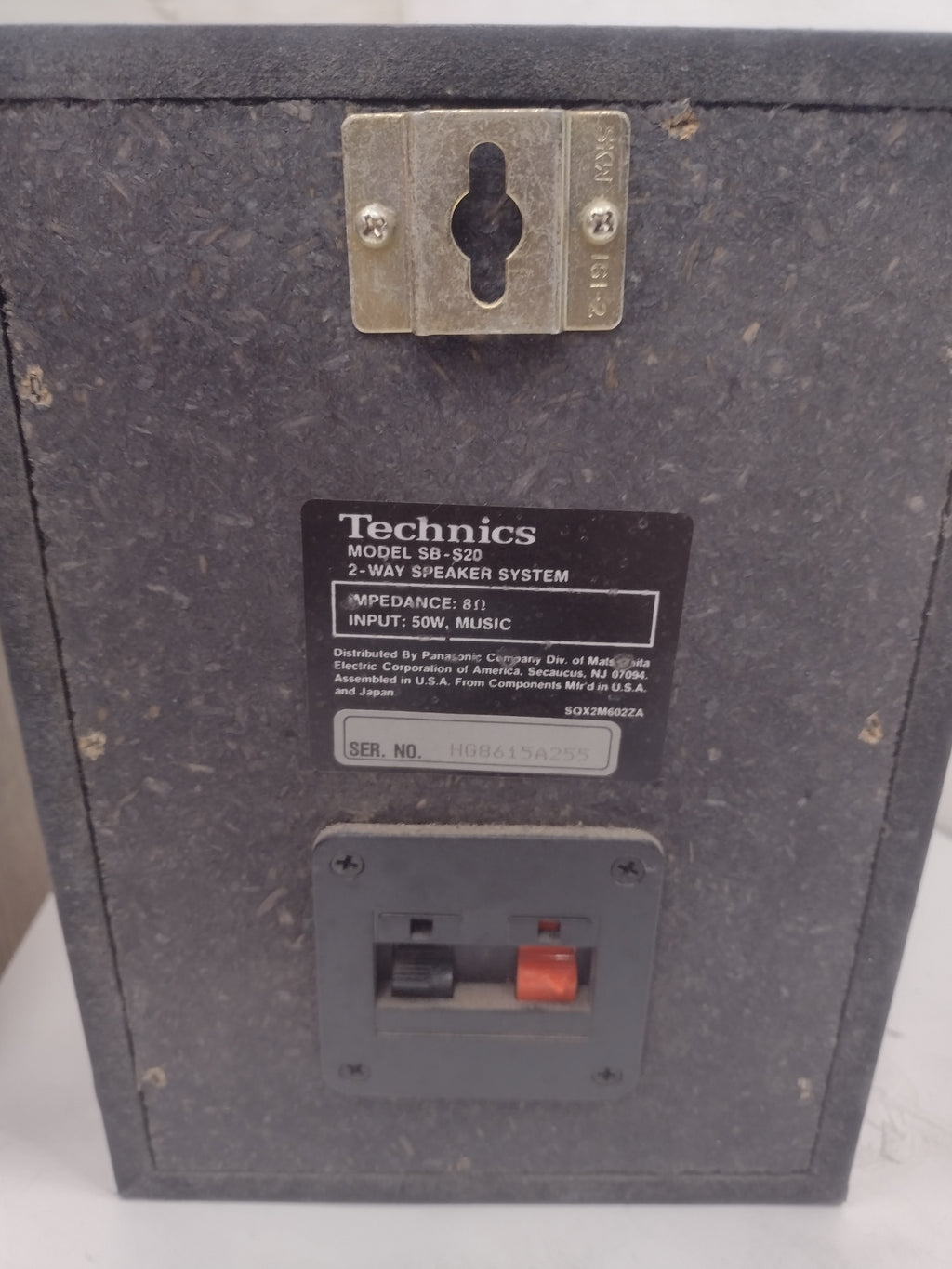 Vintage Technics SB-S20 2-Way 50W Bookshelf Speaker System
