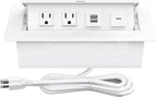 Black or White 20w Power Insert for Conference Tables