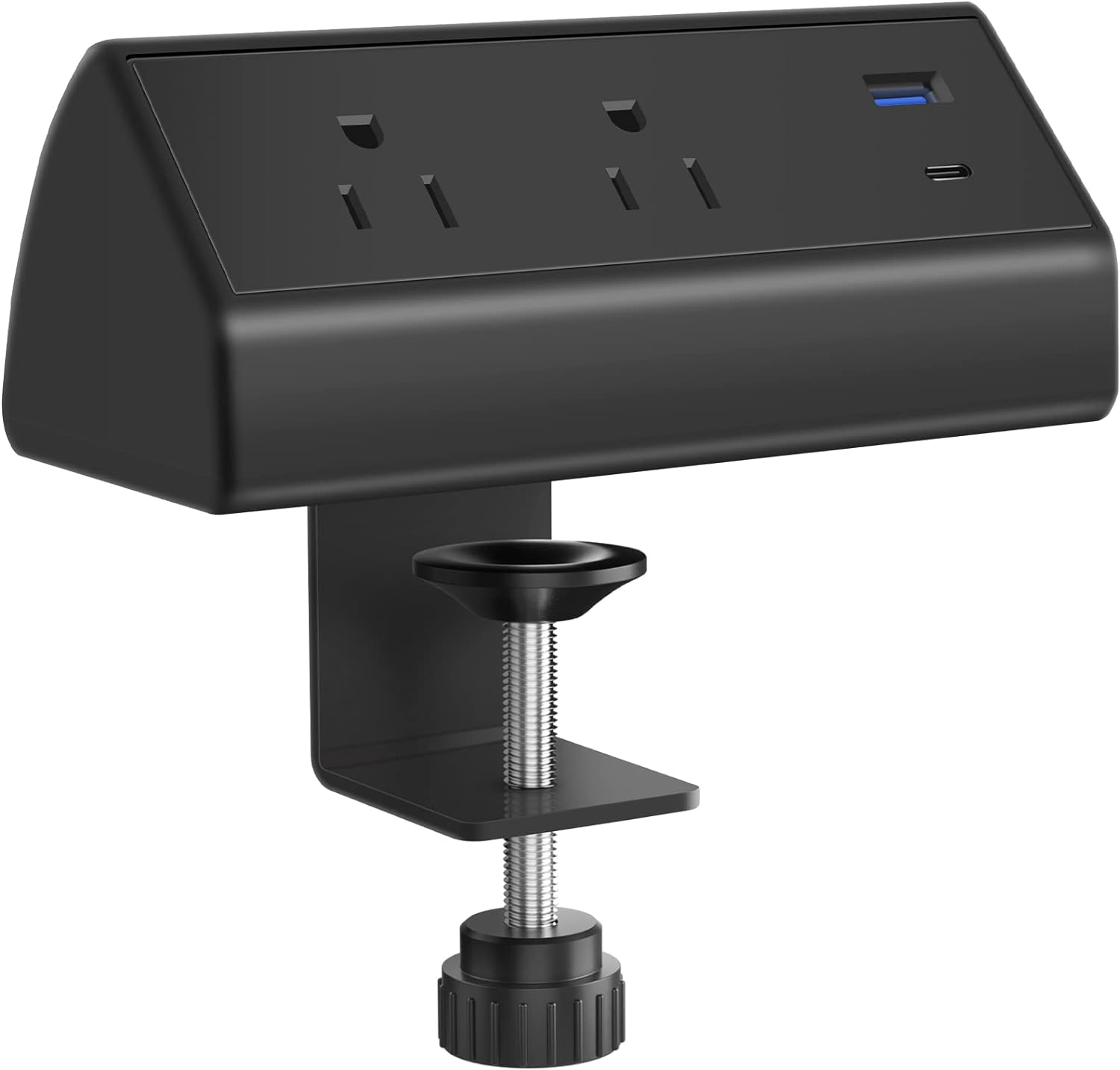 Desk Clamp Power Strip with 18W USB C Fast Charge Port