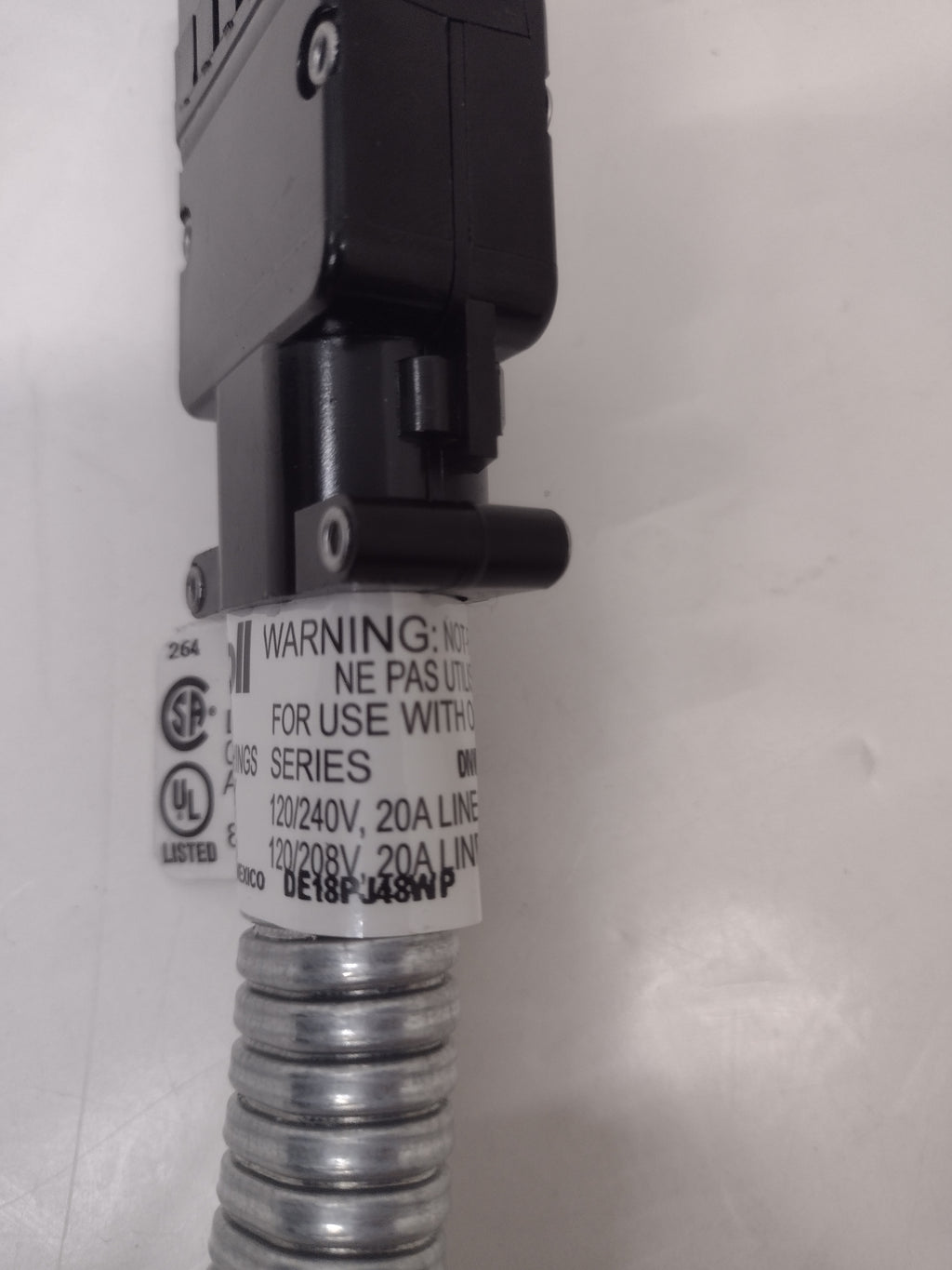 Knoll 60" DE18PJ48WP Power Connector/Jumper Cable for Knoll Dividends Cubicles