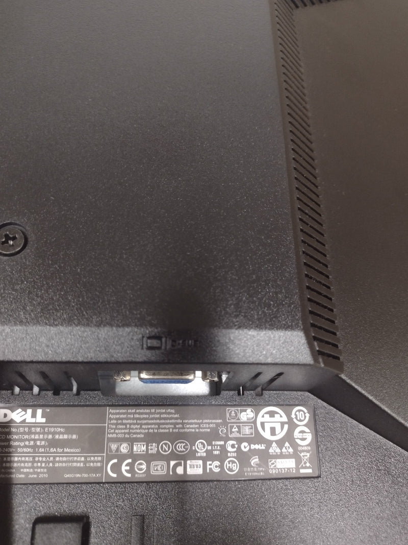 DELL E1910Hc Widescreen 19" 1360 x 768 16:9 LCD Monitor