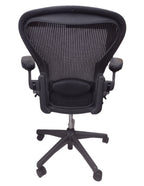Pre-Owned Herman Miller Aeron Office Chair (Black, Blue, Gray, or Brown) - Size B, Medium, with Headrest Option