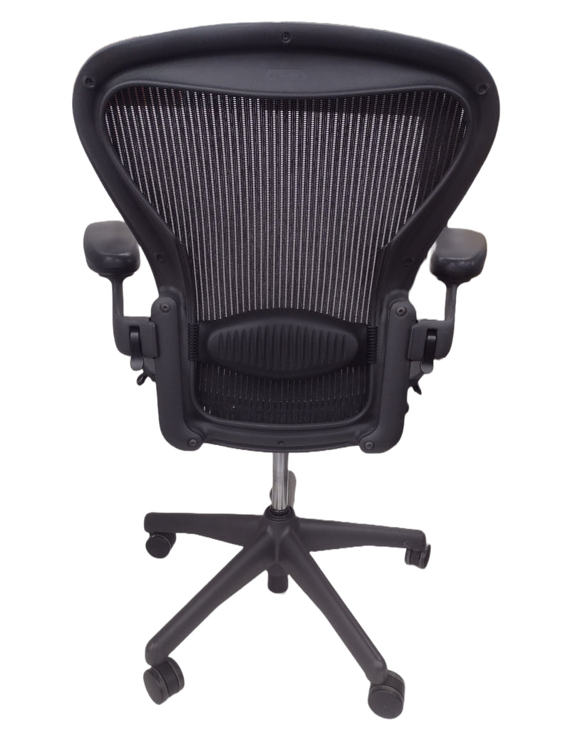 Pre-Owned Herman Miller Aeron Office Chair (Black, Blue, Gray, or Brown) - Size B, Medium, with Headrest Option