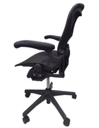 Pre-Owned Herman Miller Aeron Office Chair (Black, Blue, Gray, or Brown) - Size B, Medium, with Headrest Option