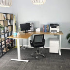 L-Shaped Electric Sit-Stand Desk, BASE ONLY