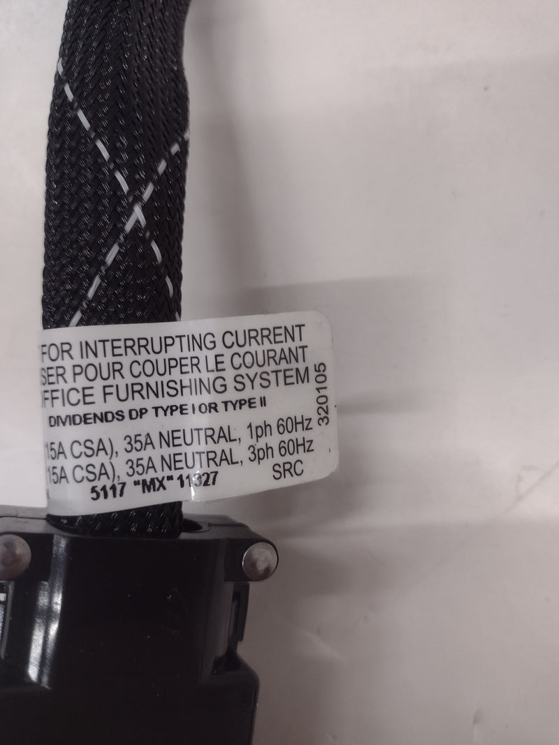Knoll 15" DE1-8PCWPM Power Connector/jumper (module-to-module) for Cubicles
