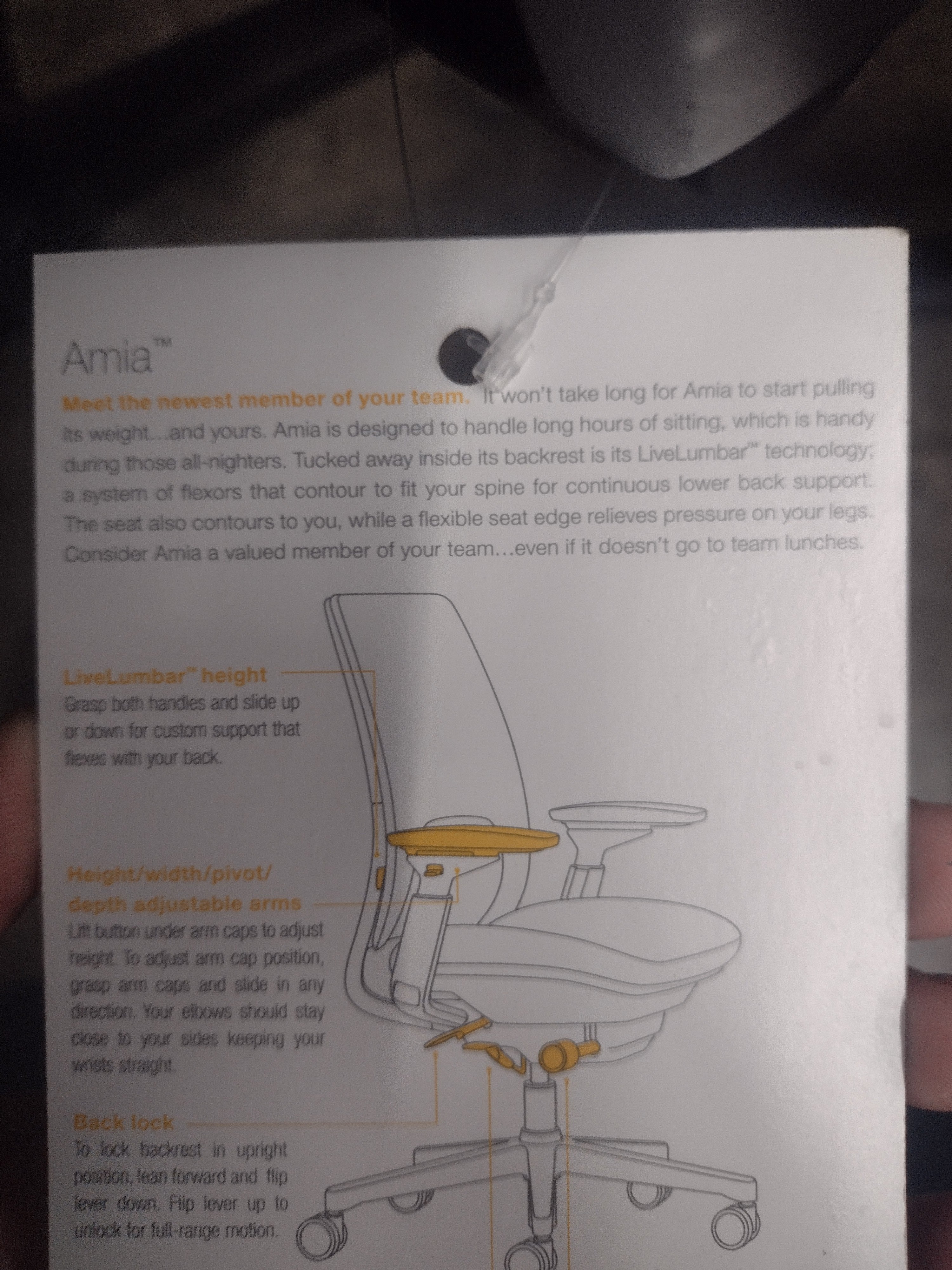 Steelcase Amia 4821410 - Blue Fabric (Pre-Owned)