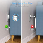 Power Cube with 3 AC, 3 USB-A, 1 USB-C 20W, 5 Ft Cord, Flat Plug