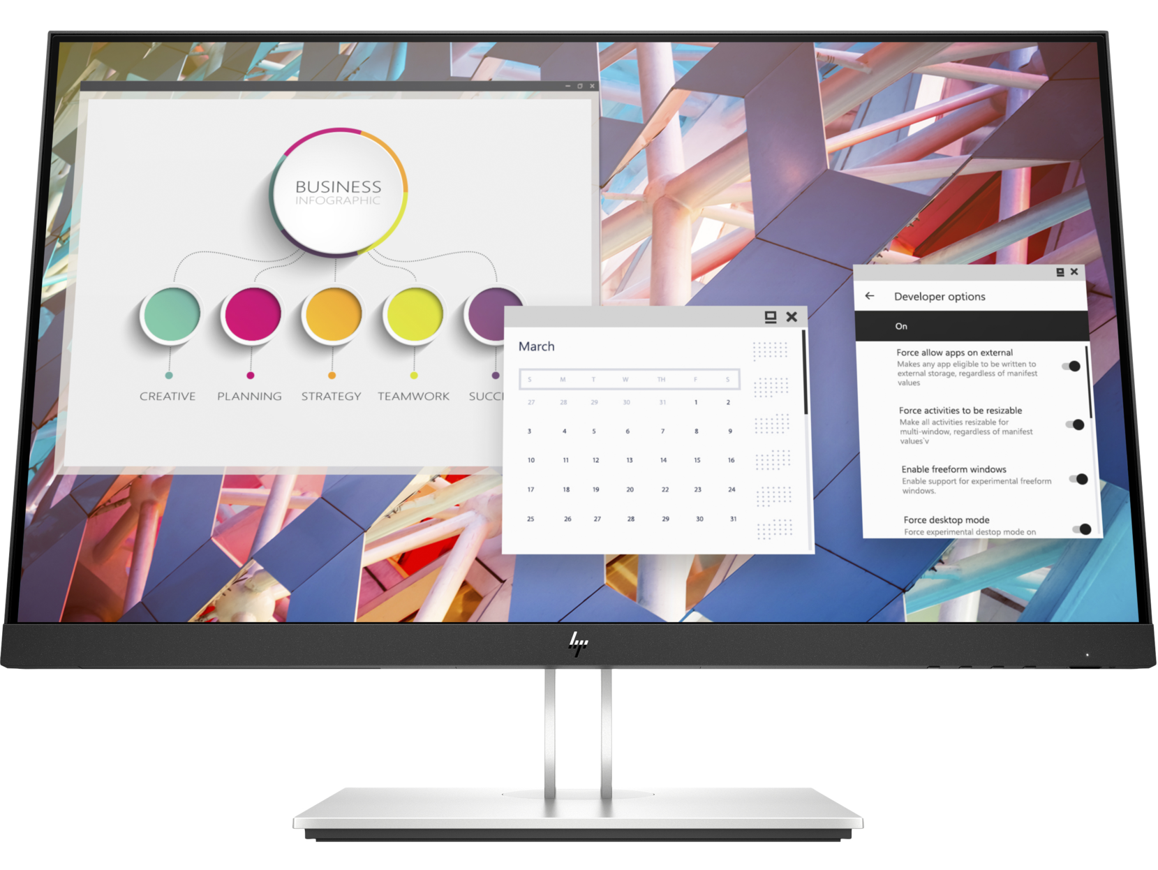 HP E24 G4 24" FHD Monitor 1920 x 1080 (manufactured 1/22) w/HP Eye Ease