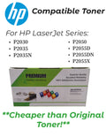 HP-Compatible Toner (AM-H0505A) for HP LaserJet P2030/P2050 Series Printers