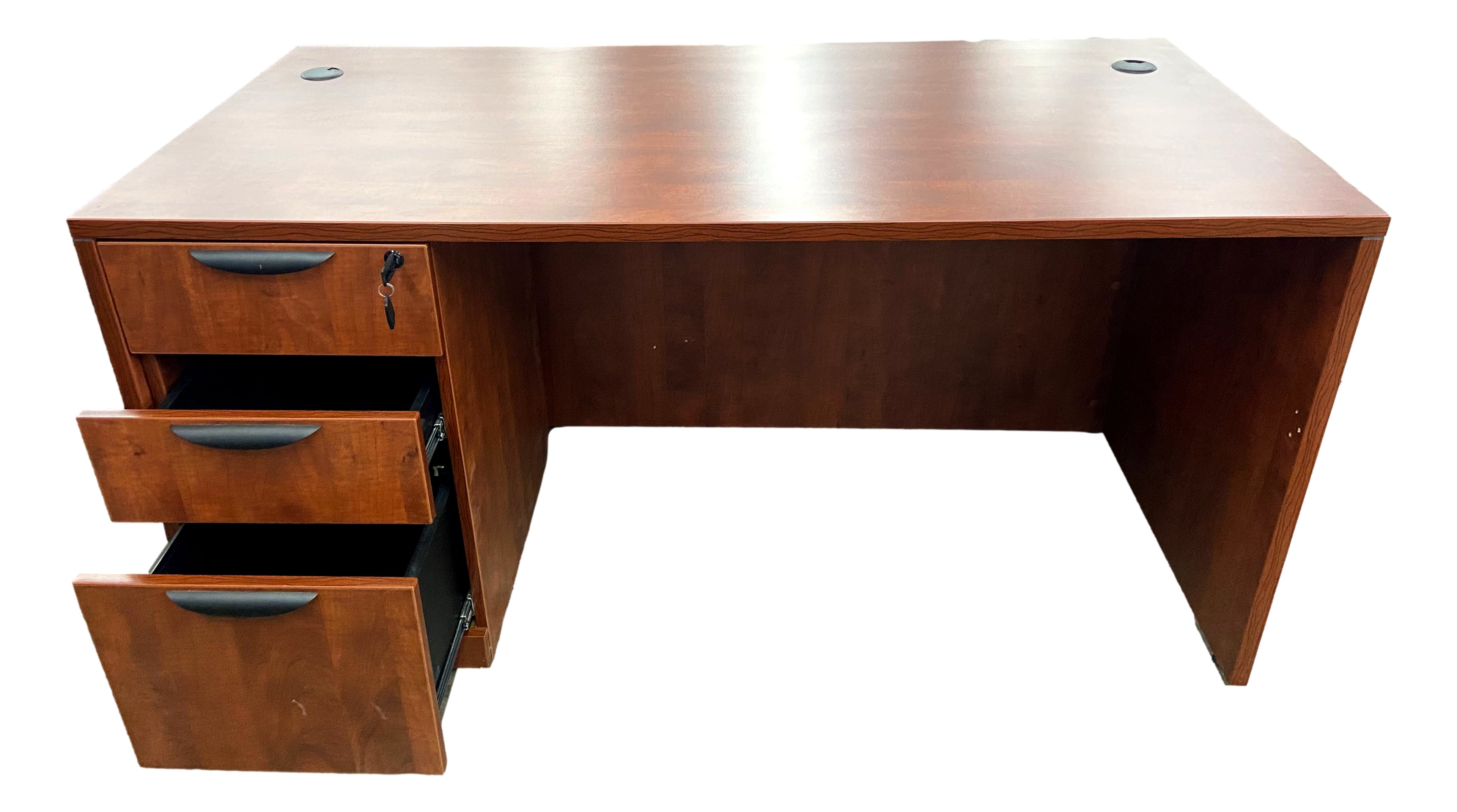 OfficeSource 60" x 30" Desk in Cherry
