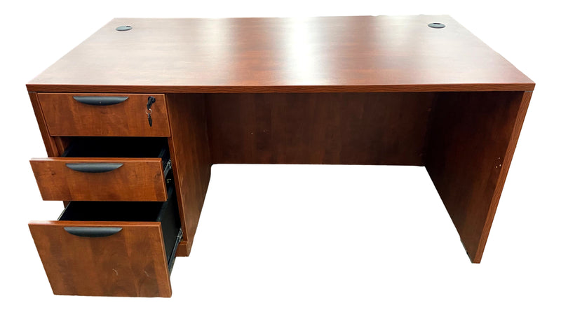 OfficeSource 60" x 30" Desk in Cherry