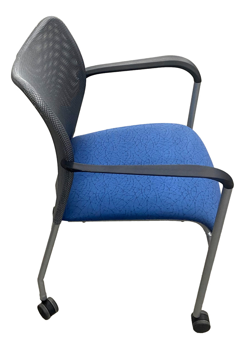 Pre-Owned Stacking Guest Chair w/Wheels by AllSeating
