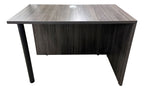 OfficeSource Small Desk Shell- Open End w/Post Leg