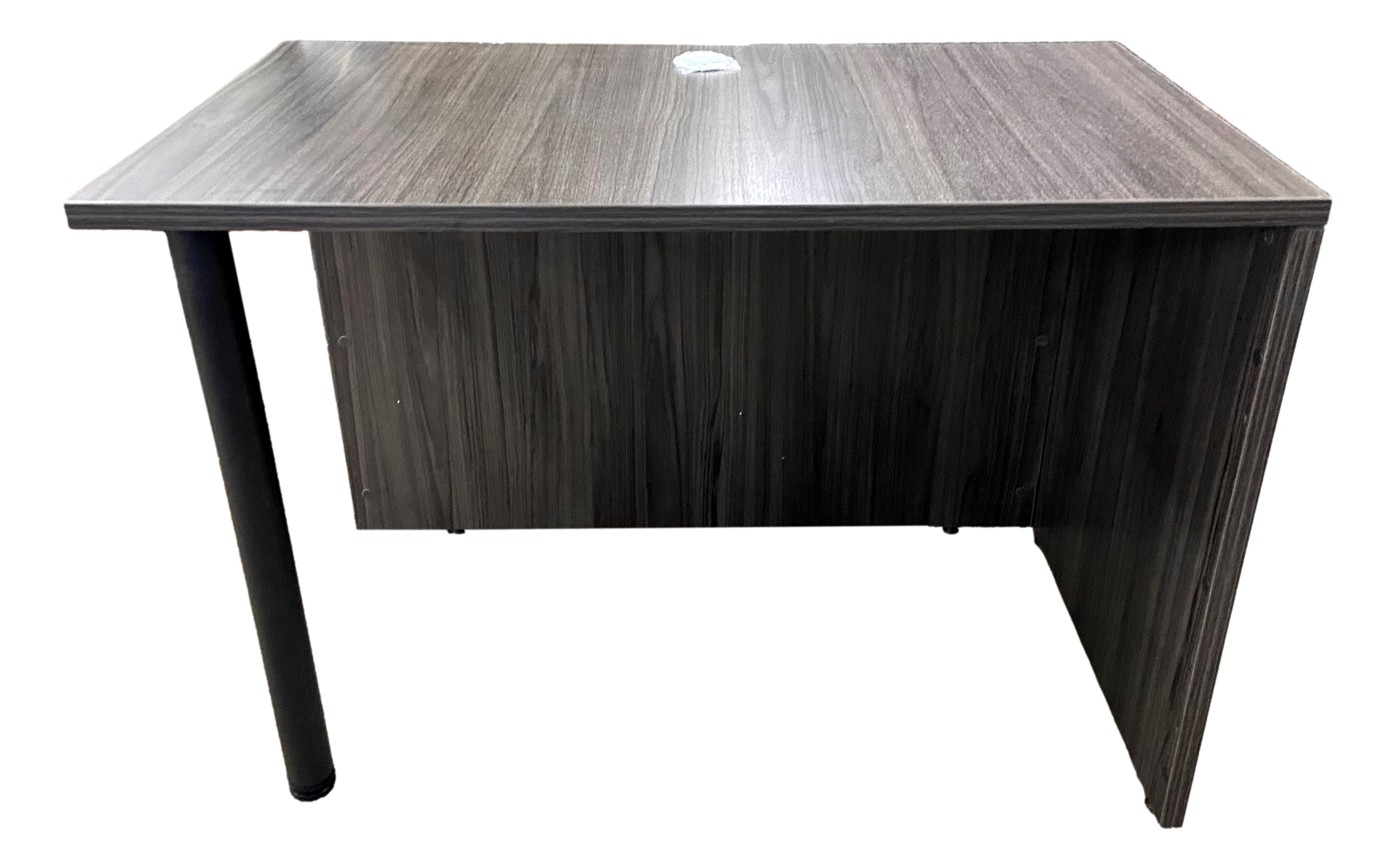 OfficeSource Small Desk Shell- Open End w/Post Leg