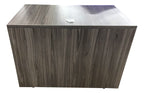 OfficeSource Small Desk Shell- Open End w/Post Leg