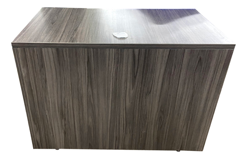 OfficeSource Small Desk Shell- Open End w/Post Leg