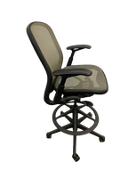 Knoll Chadwick Chair Drafting Stool Executive Office Chair - Tan Colored Mesh (Pre-Owned)