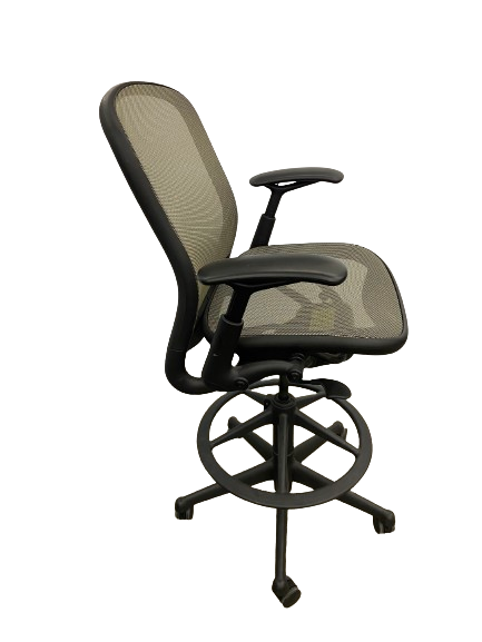 Knoll Chadwick Chair Drafting Stool Executive Office Chair - Tan Colored Mesh (Pre-Owned)