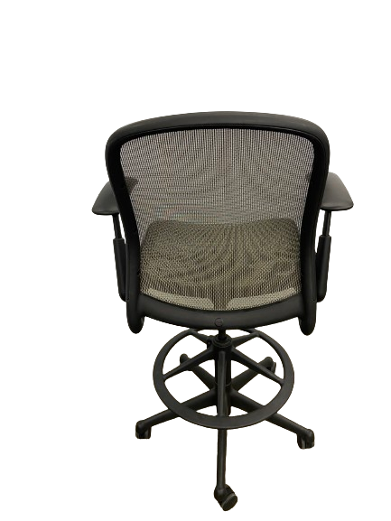 Knoll Chadwick Chair Drafting Stool Executive Office Chair - Tan Colored Mesh (Pre-Owned)