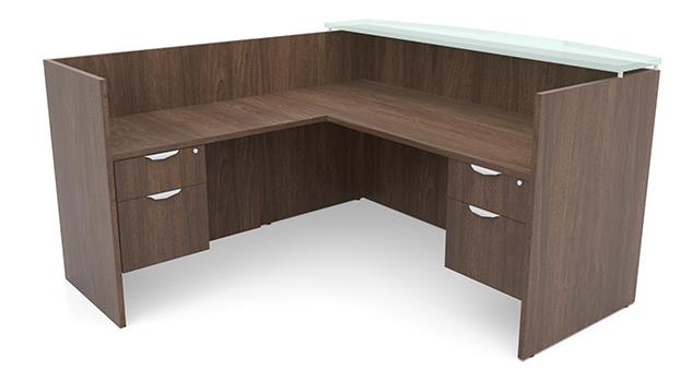 OfficeSource L-Shaped Reception Desk