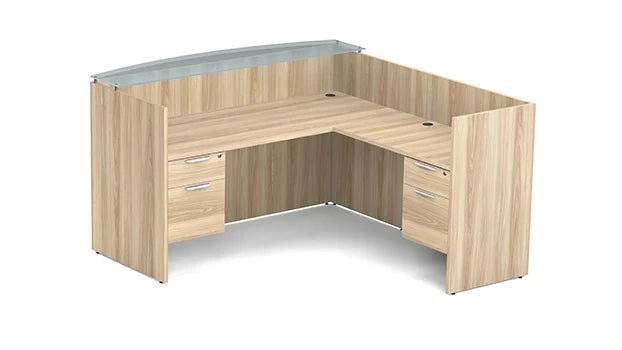 OfficeSource L-Shaped Reception Desk