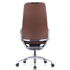 OfficeSource Veneto Executive High Back Chair w/Polished Aluminum Frame