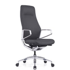 OfficeSource Veneto Executive High Back Chair w/Polished Aluminum Frame