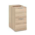 66" or 71" OfficeSource Single Pedestal Bowfront Desk with 4 Drawers in 8 Finishes