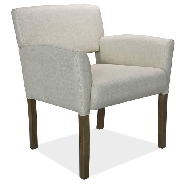 OfficeSource Adley Collection Guest Chair with Wood Legs