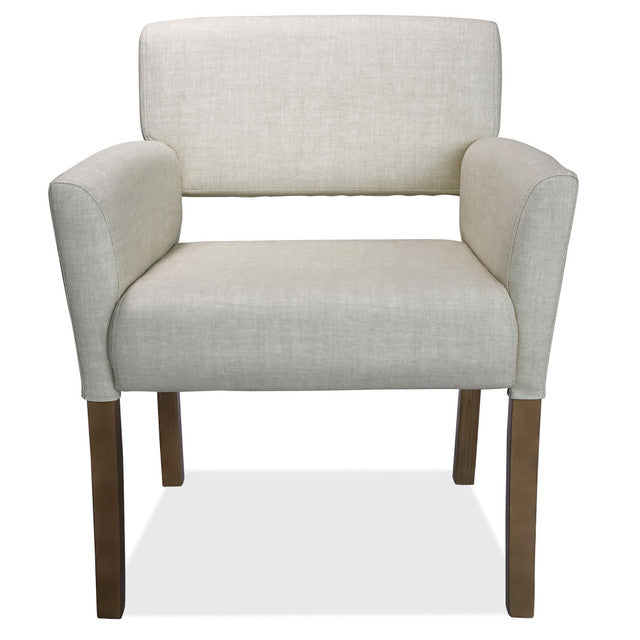 OfficeSource Adley Collection Guest Chair with Wood Legs