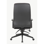OfficeSource Obsidian High Back Executive Task Chair w/Adjustable Arms & Black Base