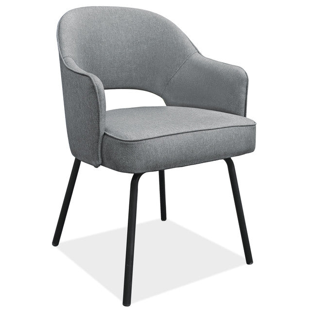 OfficeSource Kinsley Collection Modern Guest Chair w/Black Metal Legs