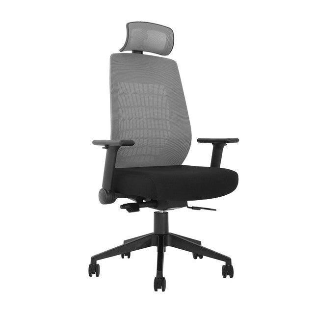 OfficeSource Vyka Collection High Back Gray Mesh Task Chair