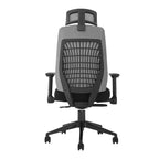 OfficeSource Vyka Collection High Back Gray Mesh Task Chair