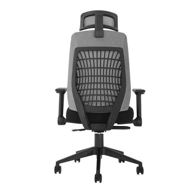 OfficeSource Vyka Collection High Back Gray Mesh Task Chair