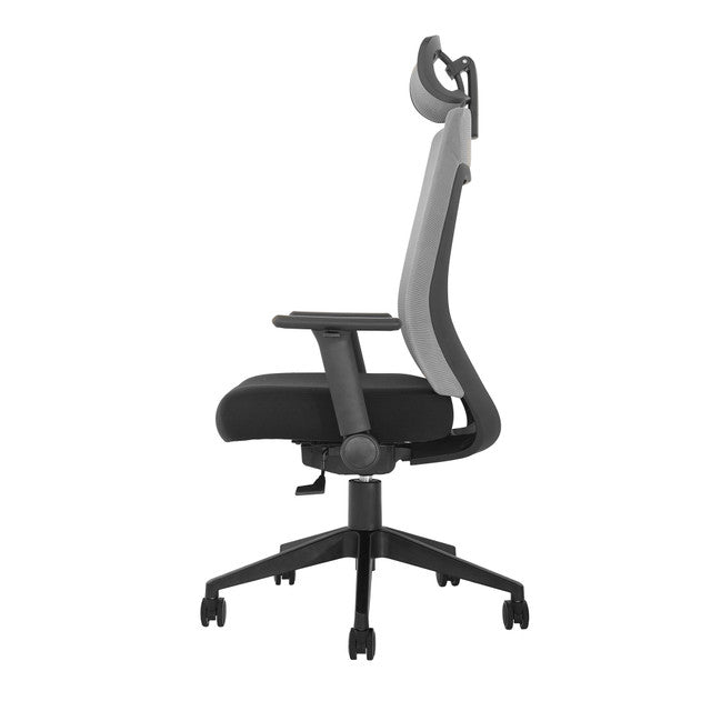 OfficeSource Vyka Collection High Back Gray Mesh Task Chair