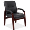 OfficeSource Spencer Collection Guest Chair w/Mahogany Frame