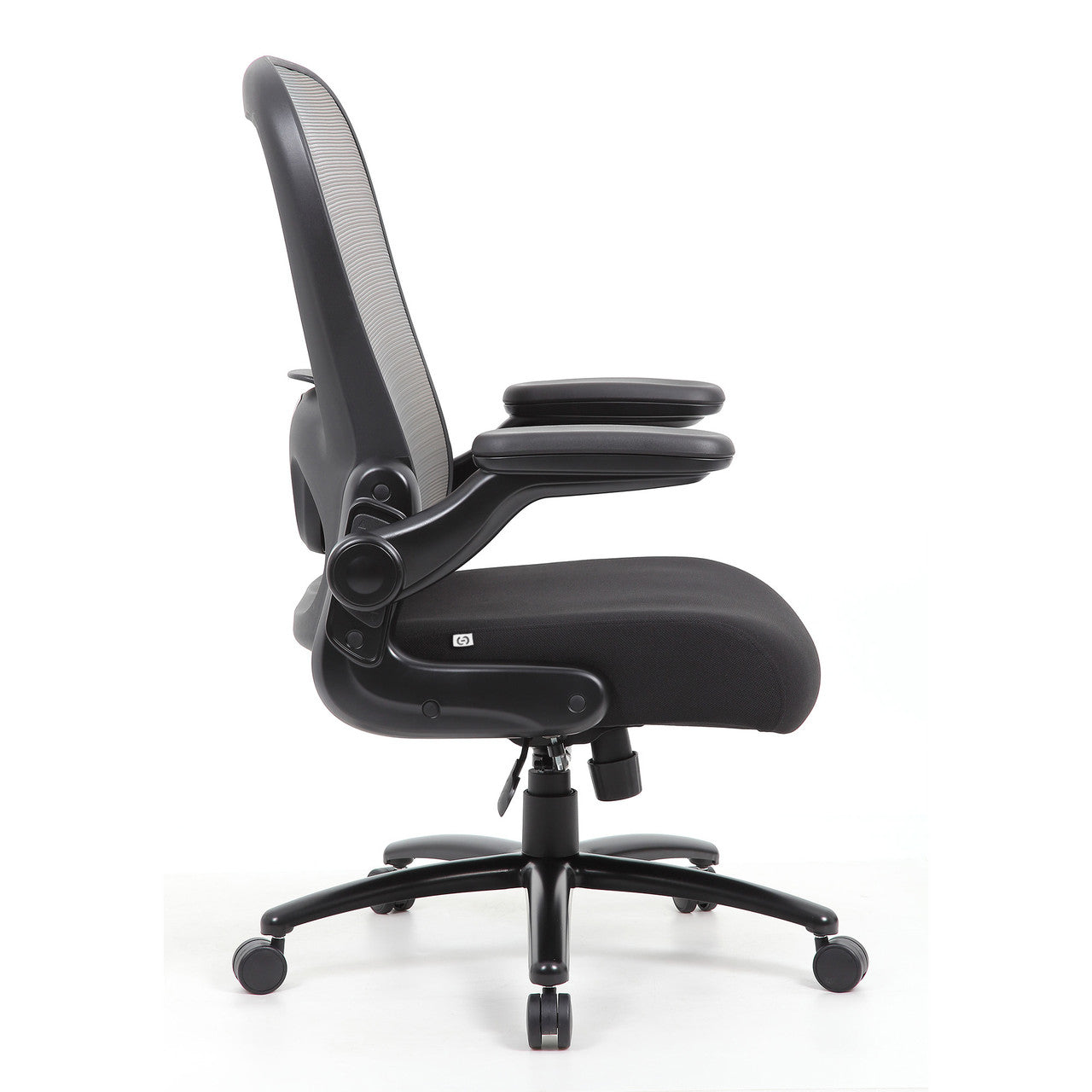 OfficeSource | Ryde | Big & Tall, High Back, Mesh Task Chair with Flip Arm