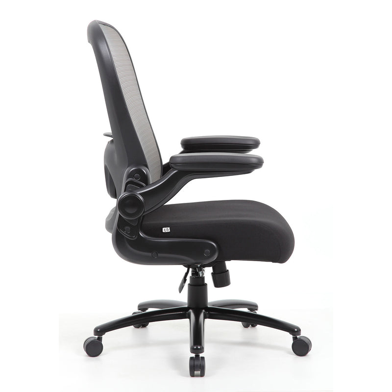 OfficeSource | Ryde | Big & Tall, High Back, Mesh Task Chair with Flip Arm